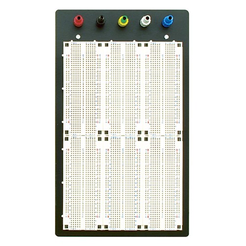 납땜없는 브레드 보드 w/ 2.54mm 피치 + 5개의 바인딩 포스트가 있는 3,330개의 접점
