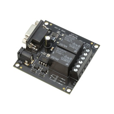 직렬 인터페이스가있는 RS-232 2 채널 SPDT 릴레이 컨트롤러