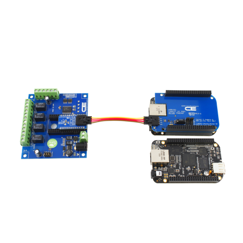 4 채널 1Amp SPDT 신호 릴레이 실드 + 4 GPIO (IoT 인터페이스 포함)