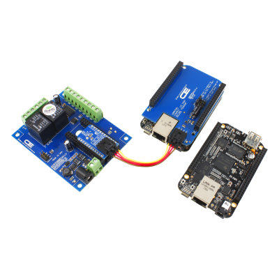 2 채널 범용 SPDT 릴레이 실드 + IoT 인터페이스가있는 GPIO 6 개