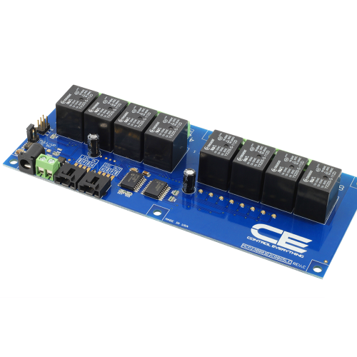 I2C 인터페이스가있는 8 채널 범용 SPDT 릴레이 컨트롤러