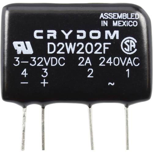 Crydom D2W202F 2A 240VAC 저항 부하 용 제로 크로스 솔리드 스테이트 릴레이 (유형 A)