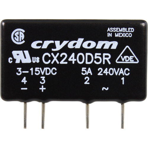 Crydom CX240D5R 5A 240VAC 유도 부하 용 랜덤 턴온 솔리드 스테이트 릴레이 (유형 C)