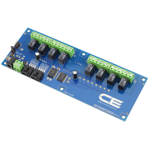 I2C 인터페이스가있는 8 채널 1A SPDT 신호 릴레이 컨트롤러