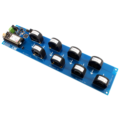IoT 인터페이스가있는 8 채널 온보드 97 % 정확도 70A AC 전류 모니터