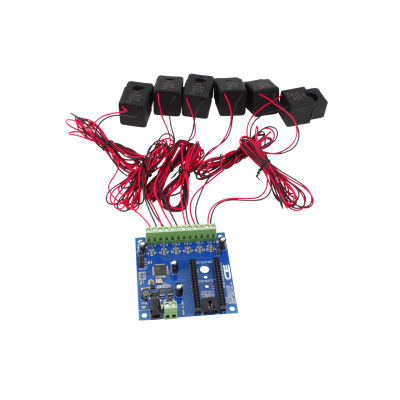 IoT 인터페이스를 갖춘 6 채널 오프 보드 98 % 정확도 100Amp AC 전류 모니터