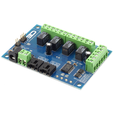 4 채널 1Amp SPDT 신호 릴레이 컨트롤러 + 4 GPIO (I2C 인터페이스 포함)