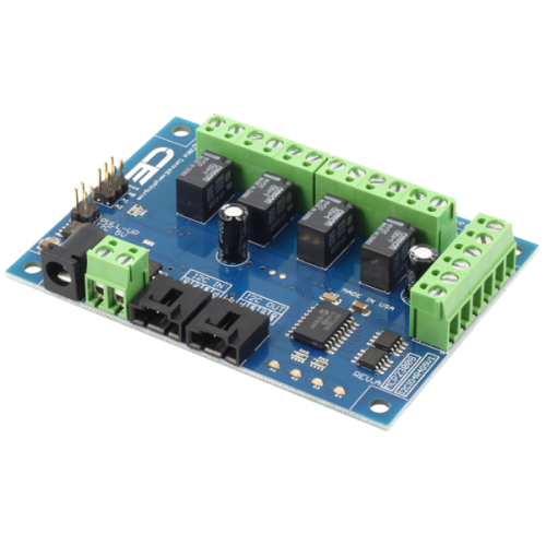 4 채널 1Amp SPDT 신호 릴레이 컨트롤러 + 4 GPIO (I2C 인터페이스 포함)