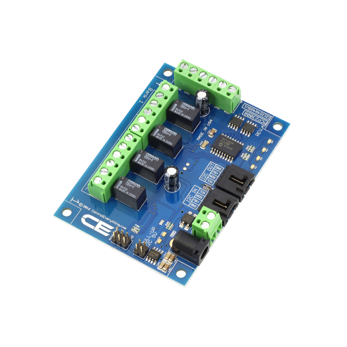 4 채널 1Amp SPDT 신호 릴레이 컨트롤러 + 4 GPIO (I2C 인터페이스 포함)