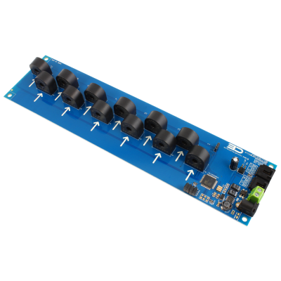 I2C 인터페이스가있는 12 채널 온보드 95 % 정확도 AC 전류 모니터