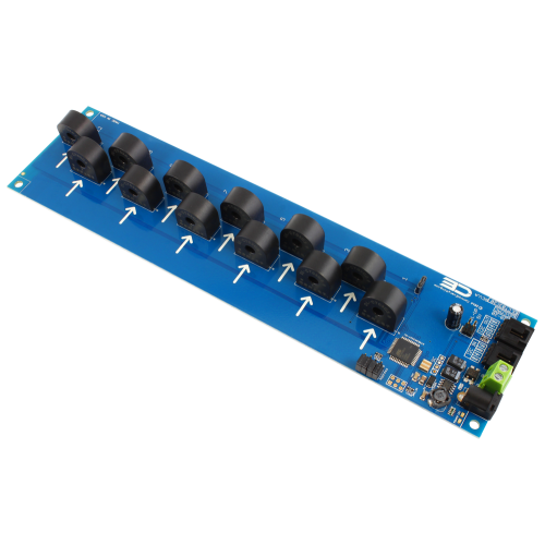 I2C 인터페이스가있는 12 채널 온보드 95 % 정확도 AC 전류 모니터