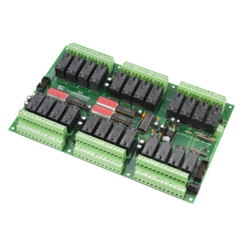 산업용 릴레이 컨트롤러 보드 24 채널 DPDT + UXP 확장 포트