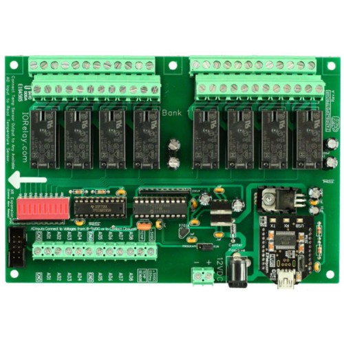 산업용 릴레이 컨트롤러 8 채널 DPDT + 8 채널 ADC