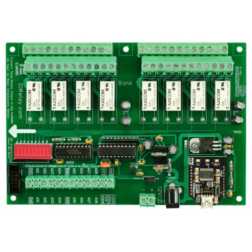 산업용 릴레이 컨트롤러 8 채널 DPDT + 8 채널 ADC