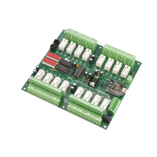 산업용 릴레이 컨트롤러 16 채널 DPDT + 8 채널 ADC