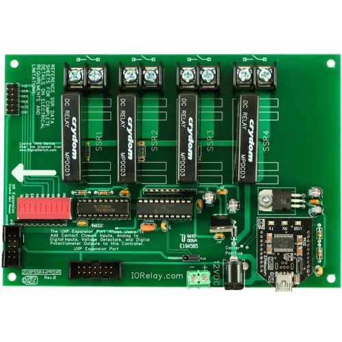 산업용 솔리드 스테이트 릴레이 컨트롤러 4 채널 + UXP 확장 포트