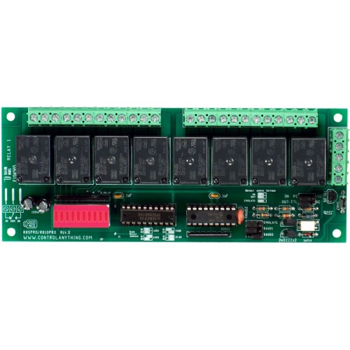 범용 SPDT 릴레이가있는 RS-232 8 채널 릴레이 컨트롤러