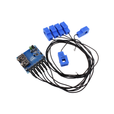 산업용 전류 센서 6 채널 10-100 최대 암페어 플러그 형 분할 코어 듀얼 인터페이스