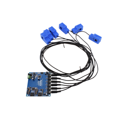 산업용 전류 센서 6 채널 10-100 최대 암페어 플러그 형 분할 코어 듀얼 인터페이스
