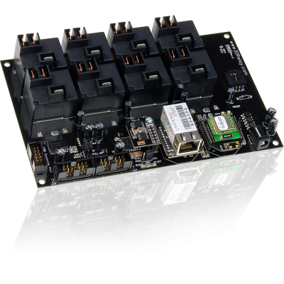 16 GPIO 또는 ADC 및 I2C를 지원하는 Fusion 8 채널 고전력 릴레이 컨트롤러