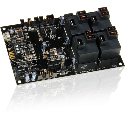 16 개의 GPIO 또는 ADC 및 I2C가있는 Fusion 4 채널 고전력 릴레이 컨트롤러
