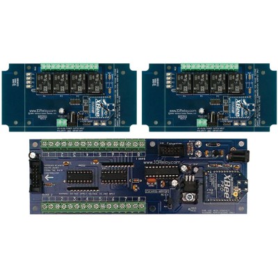 4 개의 SPDT 릴레이가있는 다중 수신기에 대한 접점 폐쇄 송신기