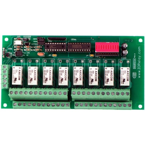 RS-232 8 채널 DPDT 릴레이 컨트롤러 (터미널 블록 인터페이스 포함)