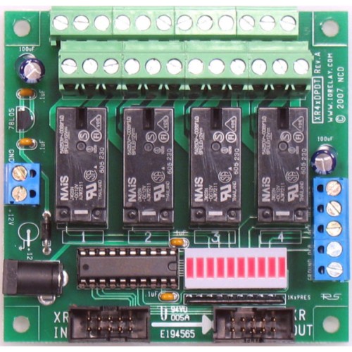XR 확장 4 채널 DPDT 신호 릴레이 컨트롤러