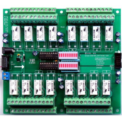 XR 확장 16 채널 DPDT 신호 릴레이 컨트롤러