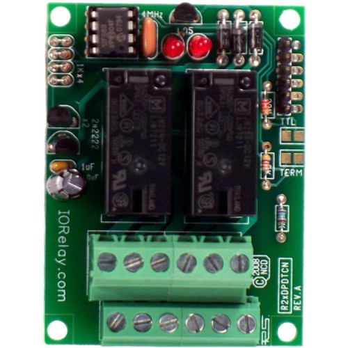 RS-232 2 채널 DPDT 릴레이 컨트롤러