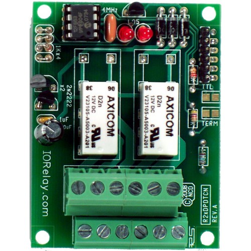 RS-232 2 채널 DPDT 릴레이 컨트롤러