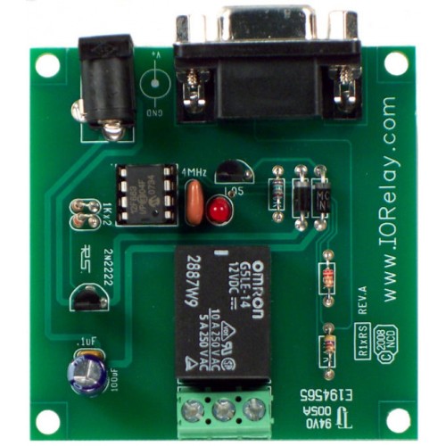 직렬 인터페이스가있는 RS-232 1 채널 SPDT 릴레이 컨트롤러