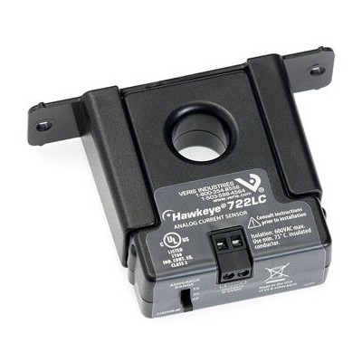 Veris Hawkeye® H722LC 솔리드 코어 전류 센서 0 ~ 10 / 20 / 40A AC 0 ~ 5VDC로 선택 가능