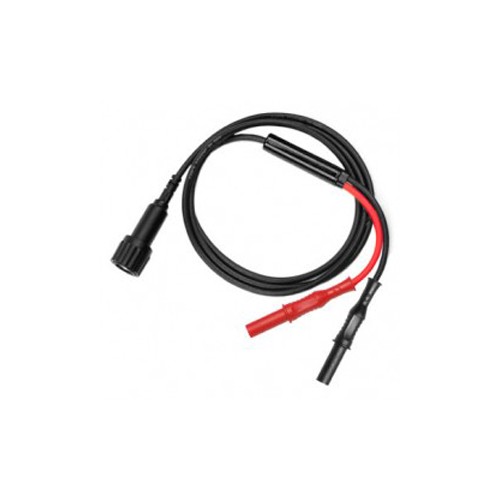 BNC lead insul. sleeve + 2 mini croco clips - RG58 cable 50ohms - 100cm black