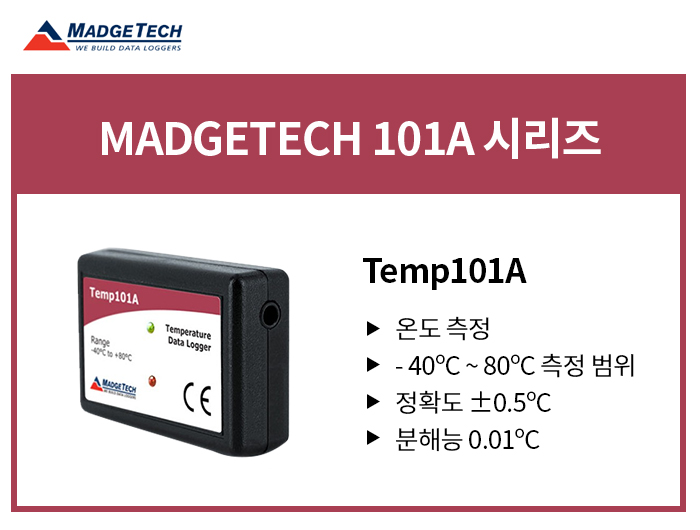 MADGETECH 101A 시리즈 Temp101A