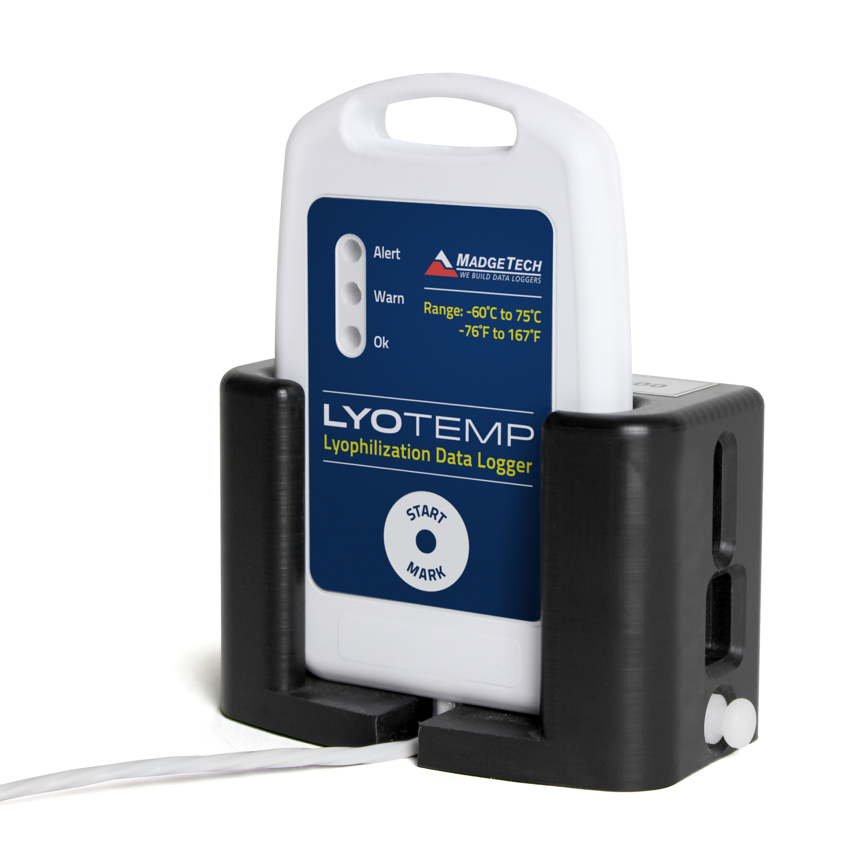 MadgeTech LyoTemp - IFC300 도킹 스테이션에 올린 LyoTemp