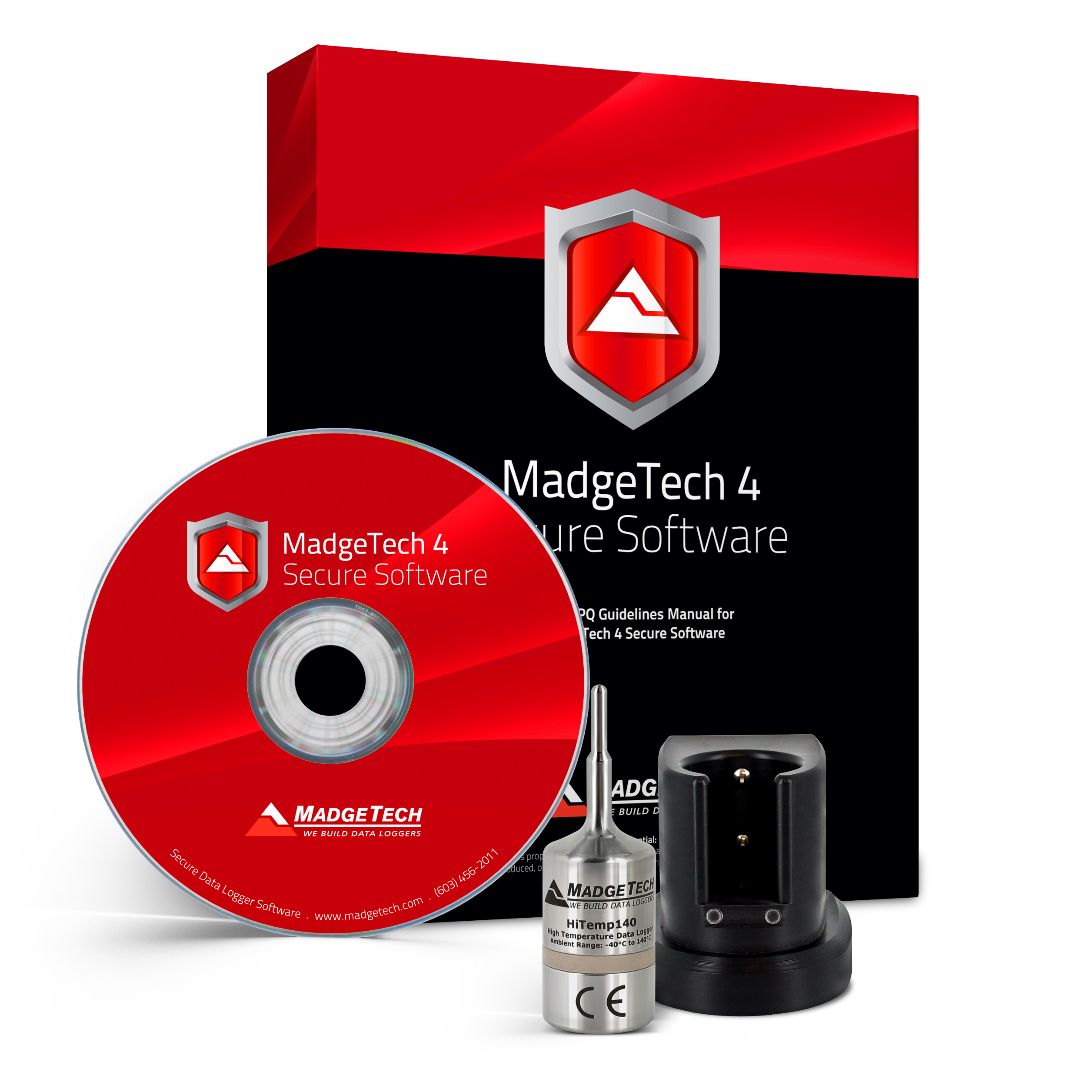 MadgeTech AVS140-1 - MadgeTech 4 Secure 소프트웨어와 도킹 스테이션 구성