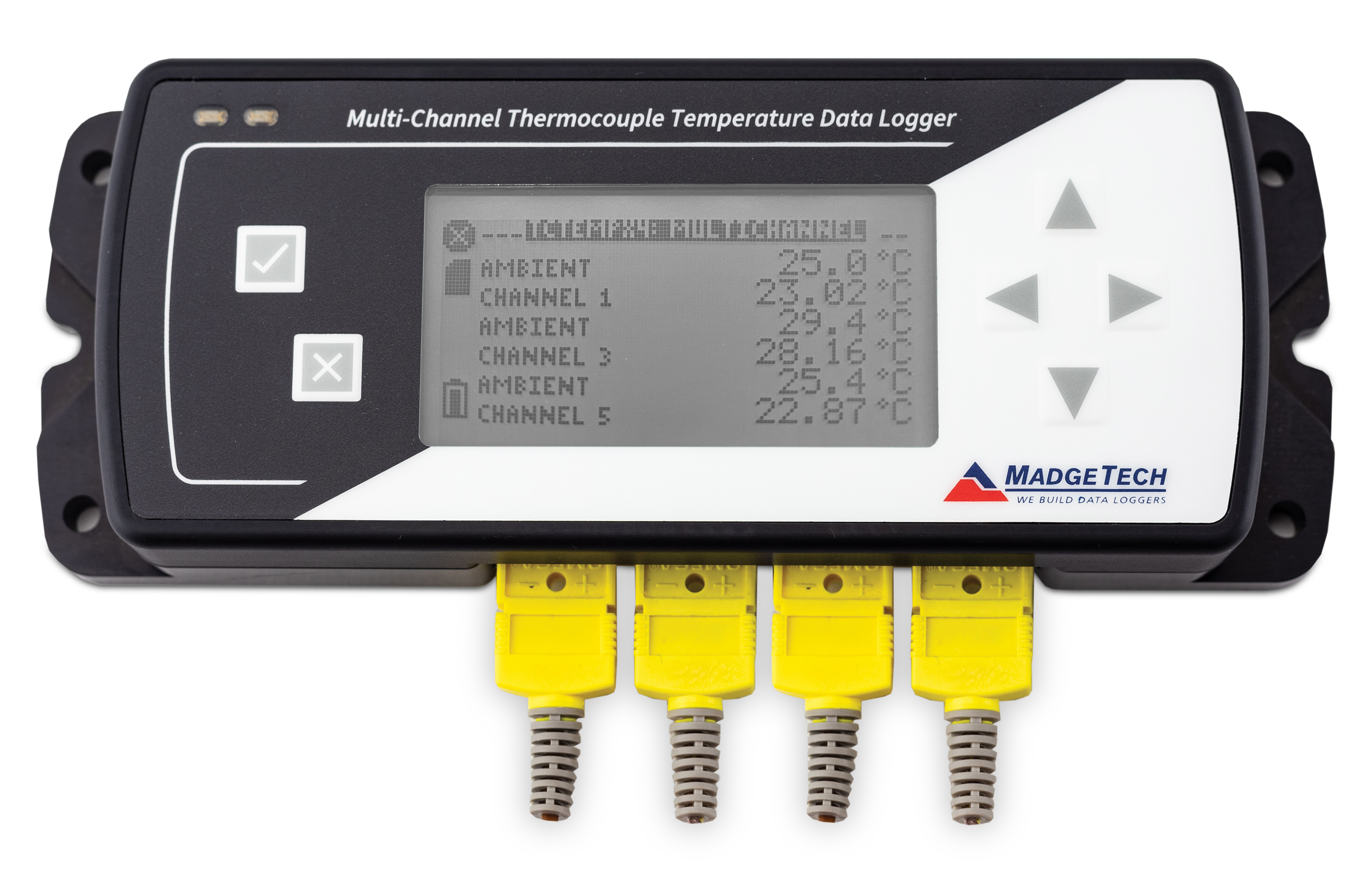 MadgeTech TCTempX4LCD - LCD에 채널별 값을 표시한 TCTempXLCD