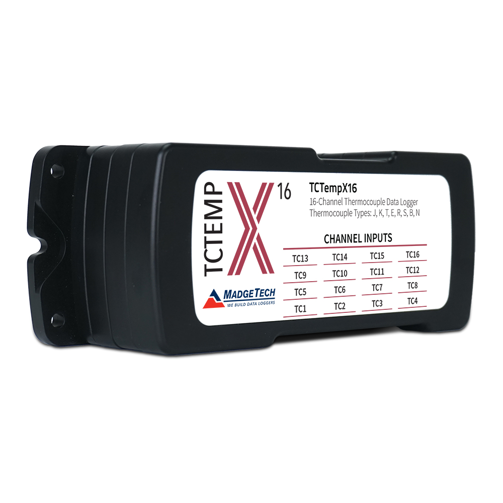 MadgeTech TCTempX - TCTempX16 본체 측면