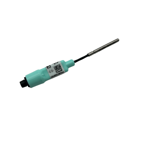 JRI Green Digital Sensor Reference 기준용 디지털 PT100 프로브 - 라벨이 붙은 커넥터와 스테인리스 감온부가 보이는 Reference Short 프로브
