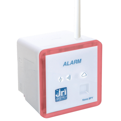JRI 릴레이·경보 모듈 Alarm - 테두리가 빨간색으로 점등한 Alarm 모듈 정면
