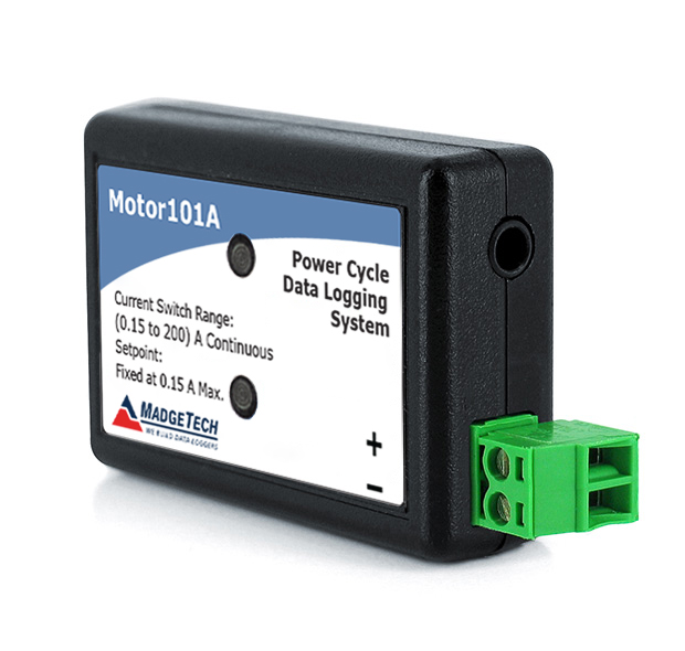 MadgeTech Motor101A - 녹색 2극 단자가 달린 Motor101A