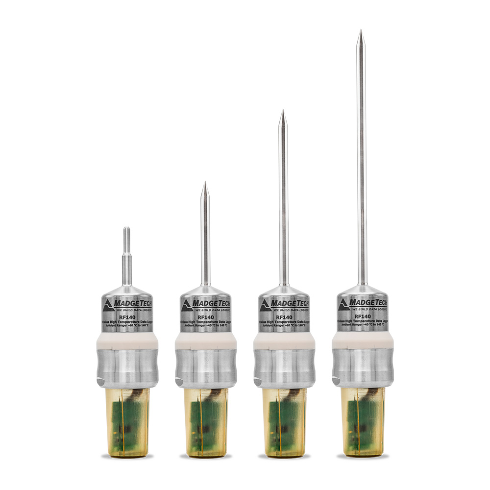MadgeTech RF140 - 프로브 길이 4종 비교