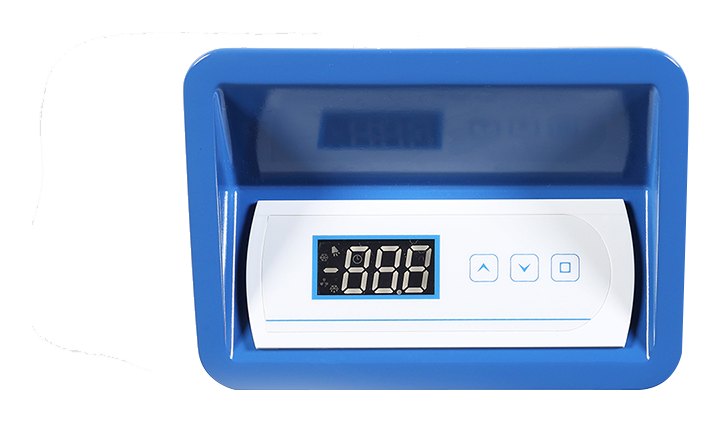 Haier Biomedical DW-40W138J -40 °C 체스트형 바이오메디컬 냉동고 - 온도를 표시하는 조작부 확대