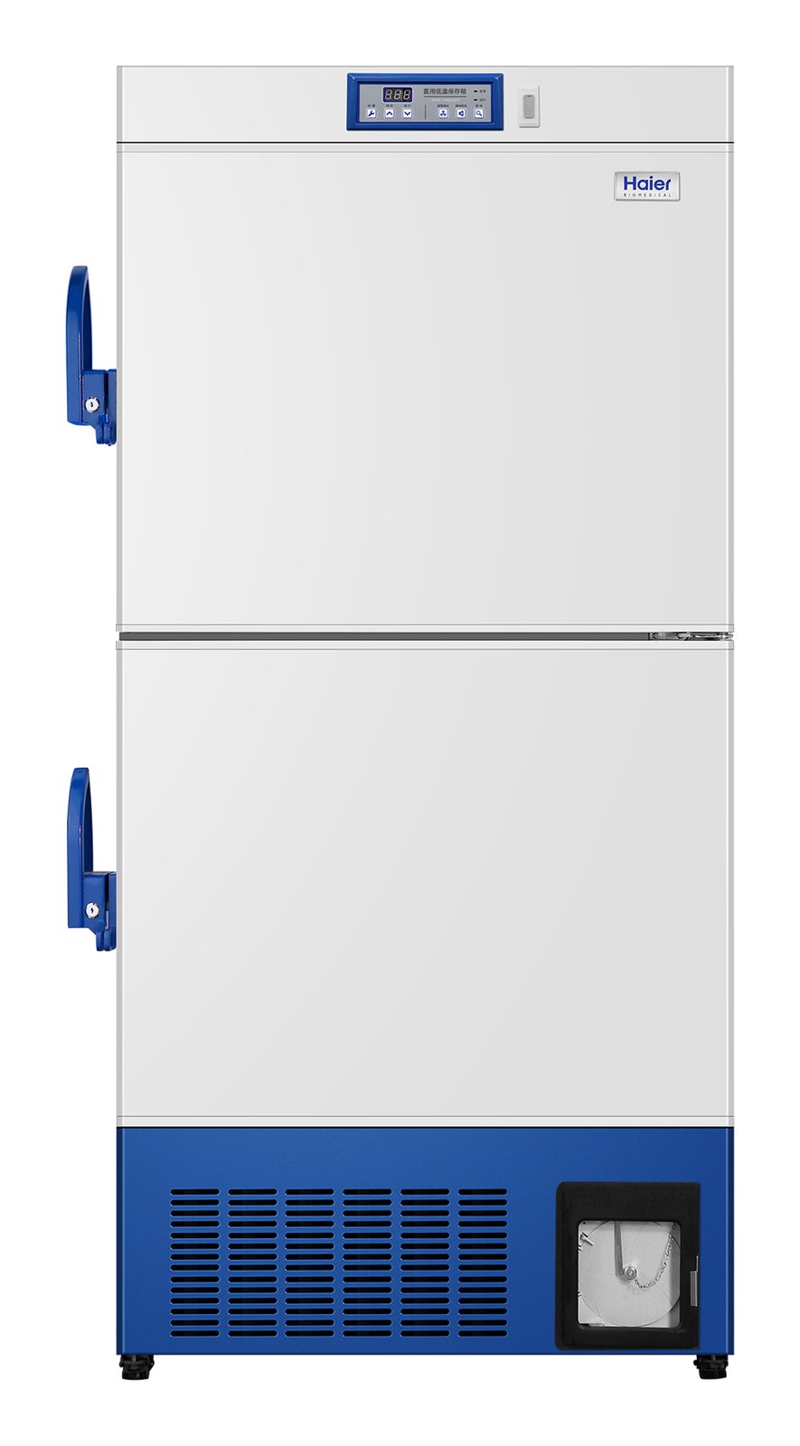 Haier Biomedical DW-30L278 -30 °C 직접 냉각 냉동고 · 278~531 L - 하단에 원형 온도 기록계를 단 2도어 모델