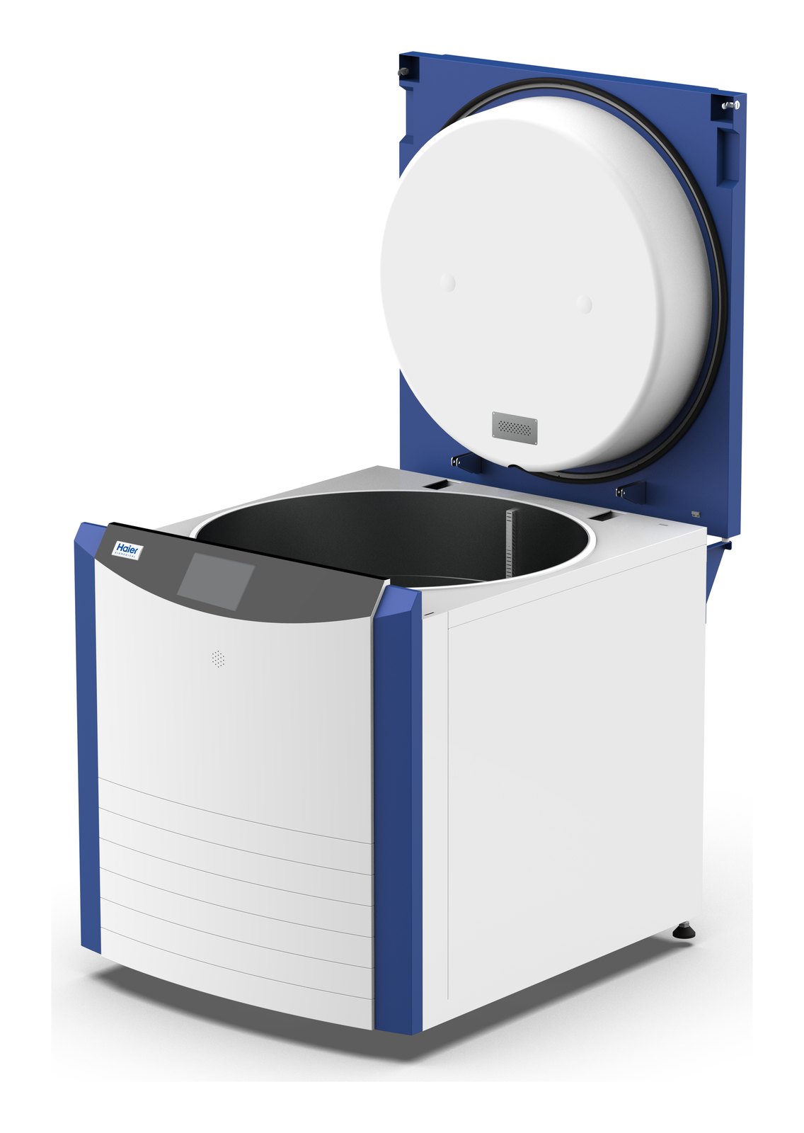 Haier Biomedical CryoBio 11Z·20Z·34Z 완전 개방형 액체질소 보관 시스템 - 상부 덮개를 완전히 연 본체