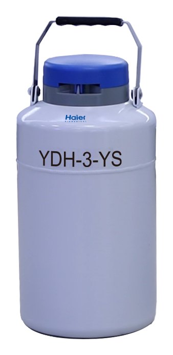Haier Biomedical YDH-3 ~ YDH-25-216 기상 보관 드라이 쉬퍼 - 소형 YDH-3-YS 드라이 쉬퍼