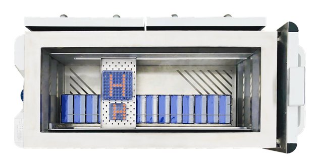 Haier Biomedical YDC-3000H 초저온 운송 카트 - 위에서 본 내부 박스 배치