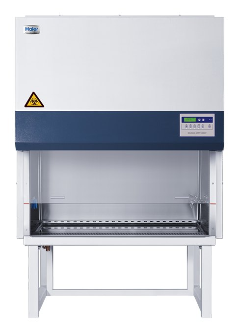 Haier Biomedical Classic HR30-IIA2·HR40-IIA2 Class II A2 생물안전작업대 - 받침대에 올린 정면 외관