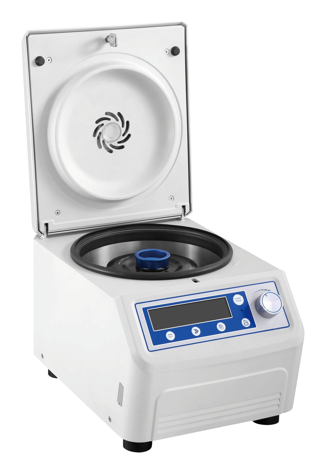 Haier Biomedical LX-165T2-J 탁상형 고속 원심분리기 - 뚜껑을 열어 로터가 보이는 본체